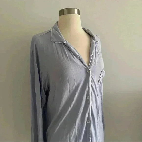Eberjey Pajama Top Long Sleeve Sz S - Picture 5 of 10